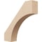 Ekena Millwork 3-inch W x 14-inch D x 14-inch H Westlake Rough Cedar Woodgrain TimberThane Knee Brace, Primed BRCUR03X14X14WTLRCPR - alternate 1